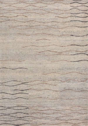Ocean Waves Light Grey Rug