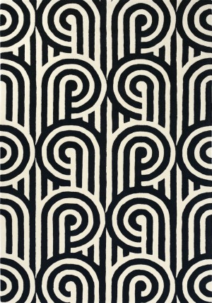 Turnabouts Black Rug