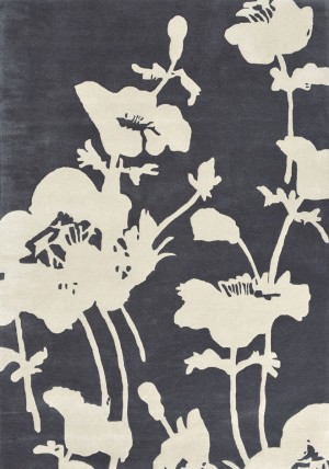 Florialia Charcoal Rug
