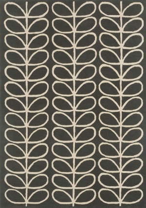 Linear Stem Slate Rug