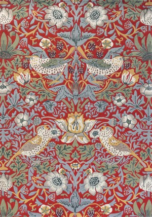 Strawberry Thief Crimson Rug