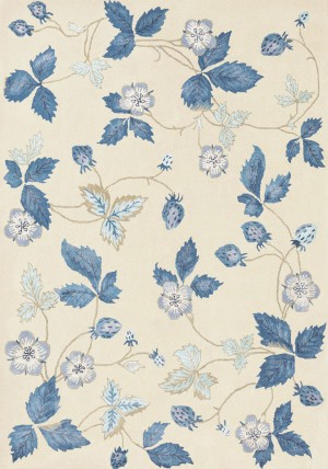 Wild Strawberry Cream Rug