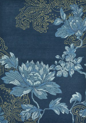 Fabled Floral Navy Rug