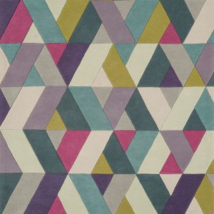 Funk Chevron Blue Green Rug