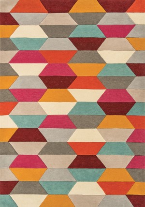 Funk Honeycomb Bright  Rug