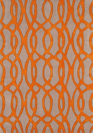 Wire Orange Rug
