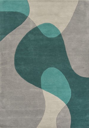 Arc Teal Rug