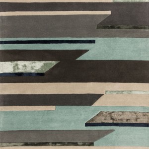 Rhombus Grey Blue Rug