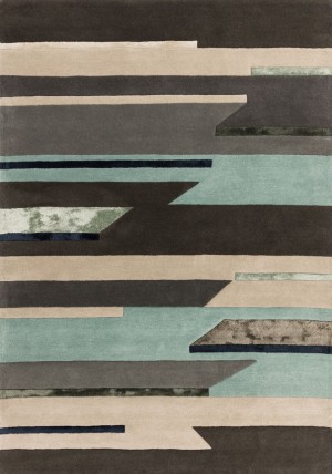 Rhombus Grey Blue Rug