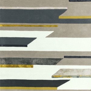 Rhombus Grey Mustard Rug