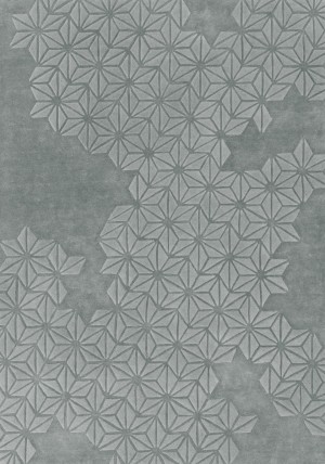 Starburst Silver Rug