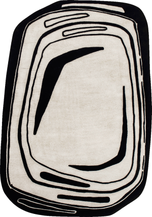 Fragment Noir Blanc Rug