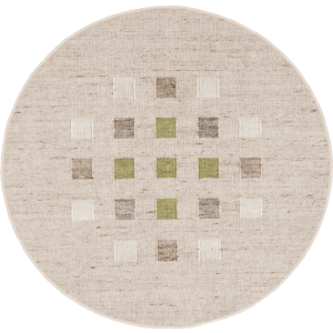 Babati Green Mix Circle Rug