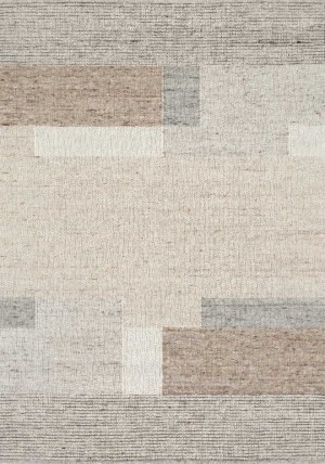 Tiko Blocks Ivory Beige Rug