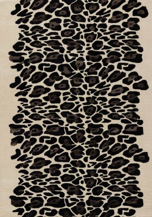 Leopard Cream Black