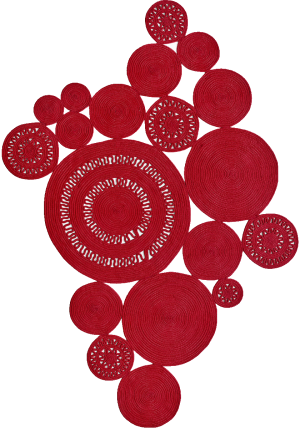 Alyssa Patchwork Red Rug