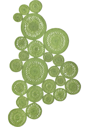 Alyssa Twist Lime Rug