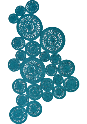 Alyssa Twist Teal Blue