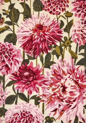 Fuchsia Palm Rug
