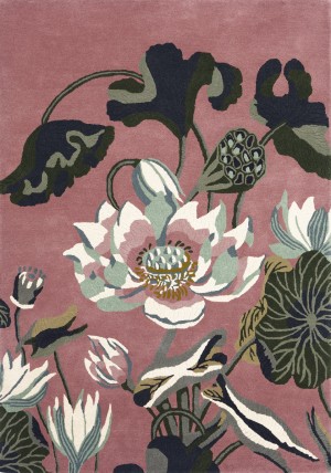 Waterlily Dusty Rose Rug