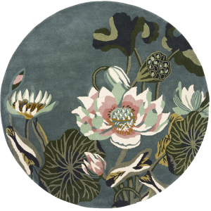 Waterlily Midnight Pond Rug