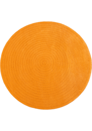 Harrare Orange Circle Rug