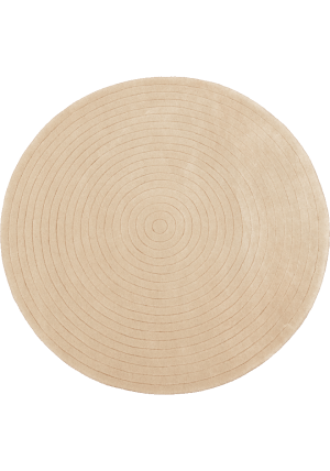 Harrare Beige Circle Rug
