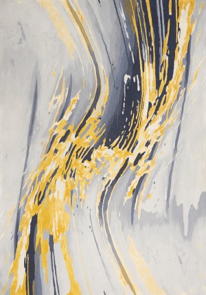 Prismatic Grey Yellow Rug