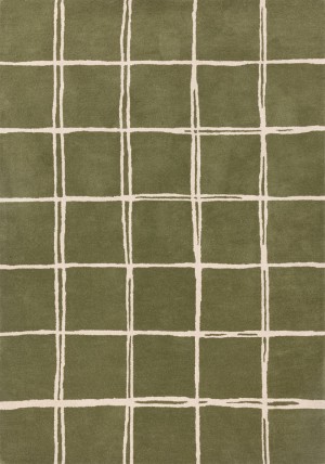 Albany Grid Olive Rug