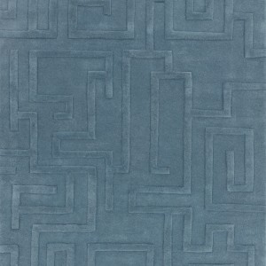 Maze Teal Rug