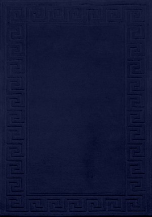 Vetrina Greek Key Navy Rug