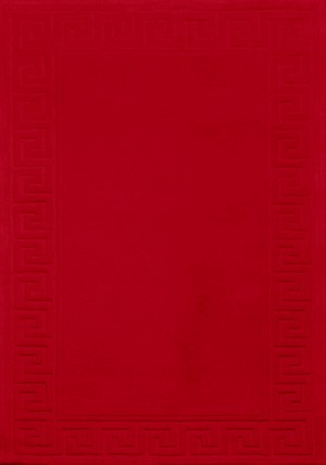 Vetrina Greek Key Red Rug