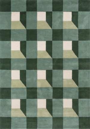Blocks Fern Rug