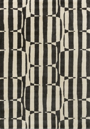 Lohko Stripe Charcoal Rug