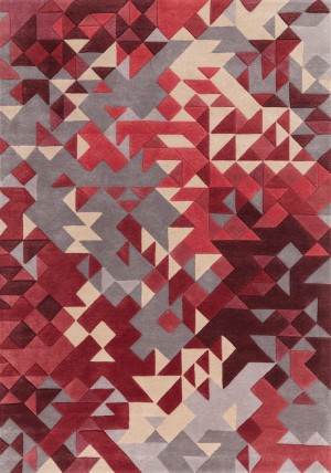 Enigma Red Multi Rug