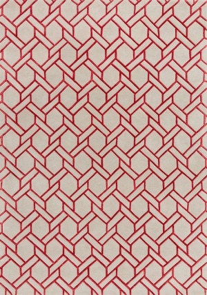 Fine Line Red Rug