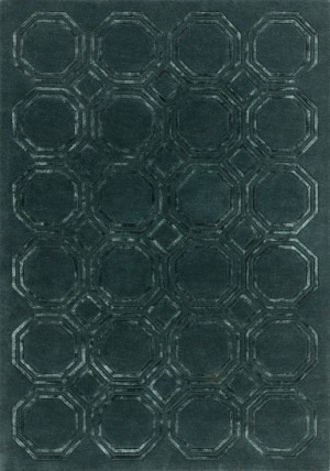 Nexus Octagons Petrol Rug