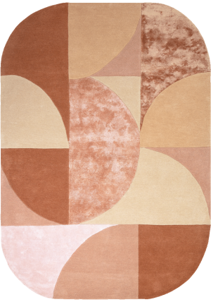 Matrix Oval Earth Rug