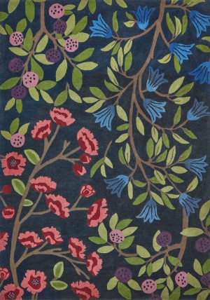 Foraging Indigo Rug