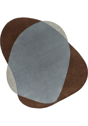 Element Chad Brown Blue Rug