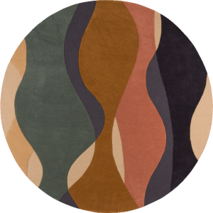 Oceane Automne Circle Rug