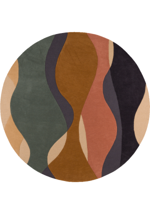 Oceane Automne Circle Rug