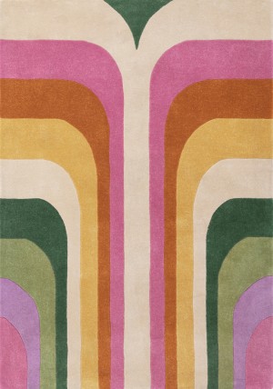 Romy Retro Pink Rug
