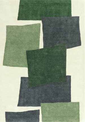 Romy Papercut Green Rug