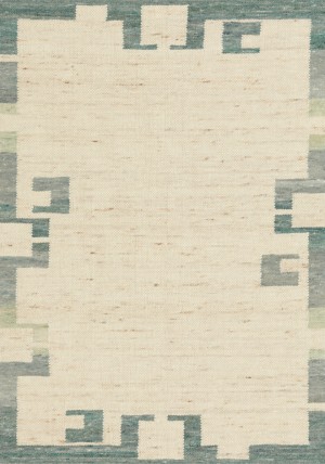 Digimatic Cream Aqua Rug