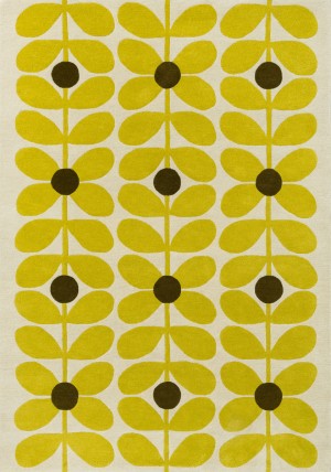 Sixties Stem Yellow Rug