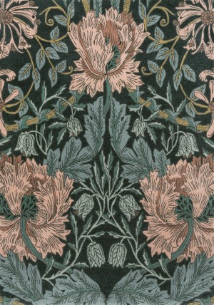 Honeysuckle Tulip Teal Rug