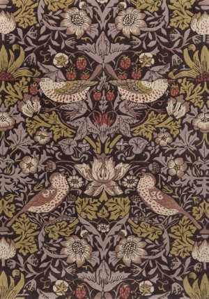 Strawberry Thief Grape Rug