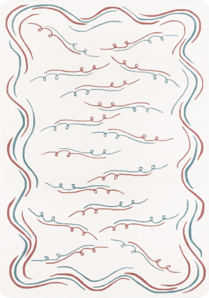 Nazare Blanc Bleu Rug