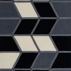 Krystal Black Grey Rug